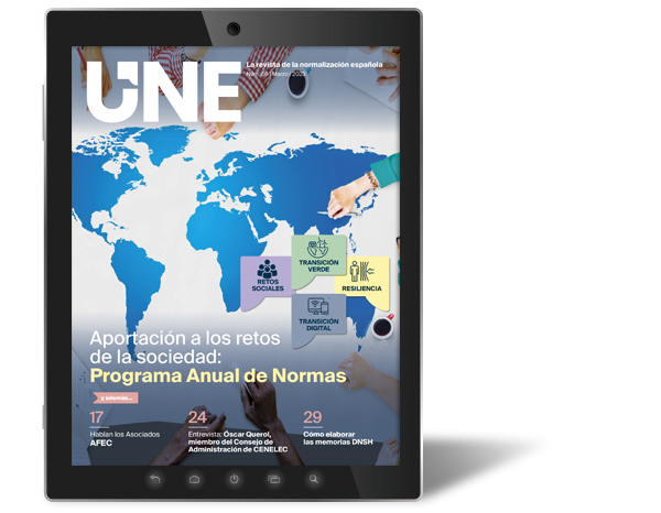 The Annual Standards Programme, focus of the new issue of the UNE Magazine