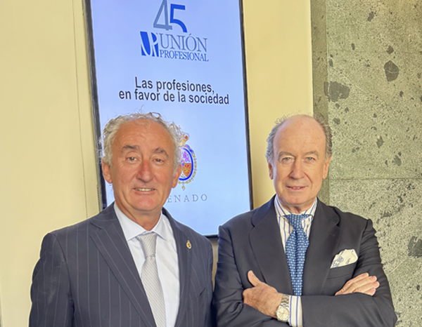 UNE, with Unión Profesional on its 45th anniversary
