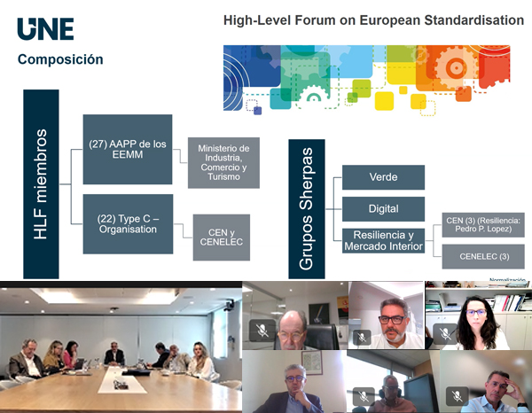 The UNE sets up the Mirror Group of the High-Level Forum on European Standardization
