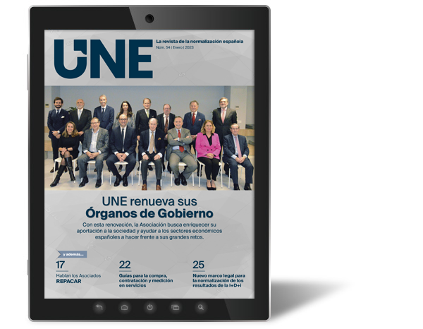 The renewal of the Governing Bodies, in the new issue of UNE Magazine