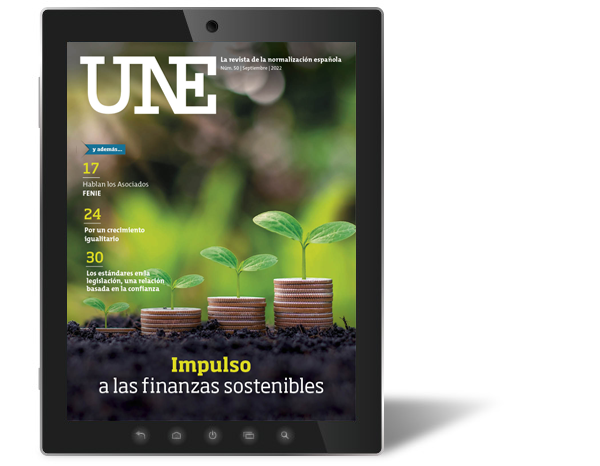 Sustainability and the circular economy, in the latest edition of the UNE Magazine