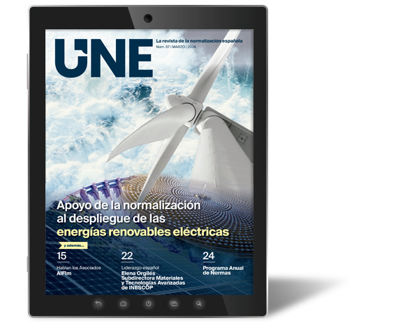 How standards support renewable electricity and the Annual Standards Programme, in the UNE Magazine