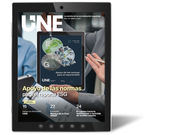 New report 'Supporting ESG reporting standards' features in the new issue of UNE Magazine